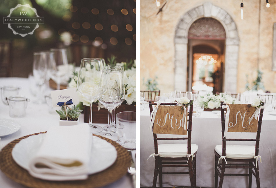 Carmen and Travis, wedding table