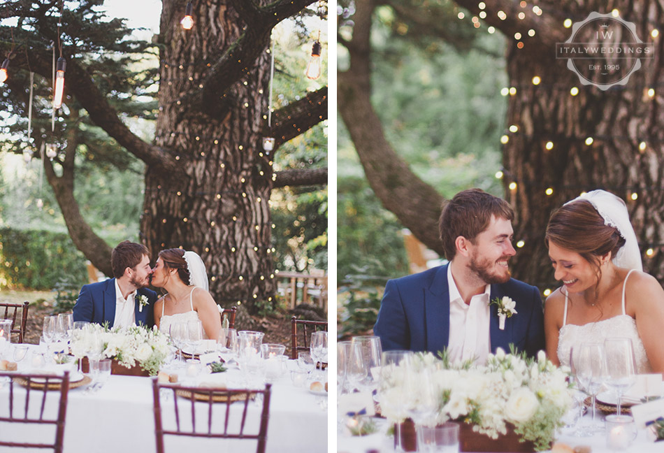 Carmen and Travis, wedding table