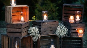 Country chic lighting boxes