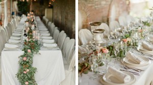 wedding table wreath