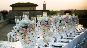 Orchid wedding table