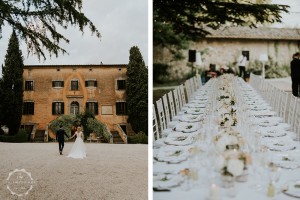 Villa wedding Tuscany long table