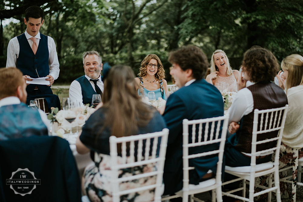 Villa wedding Tuscany long table