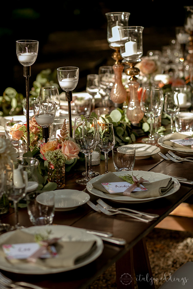 Siena Stomennano wedding long country table