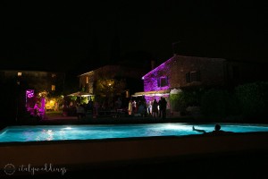 Siena Stomennano wedding pool lighting