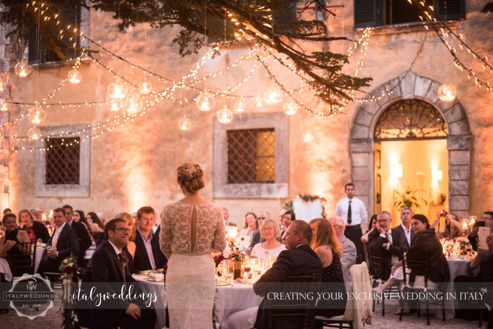 Wedding at Villa Ulignano lighting