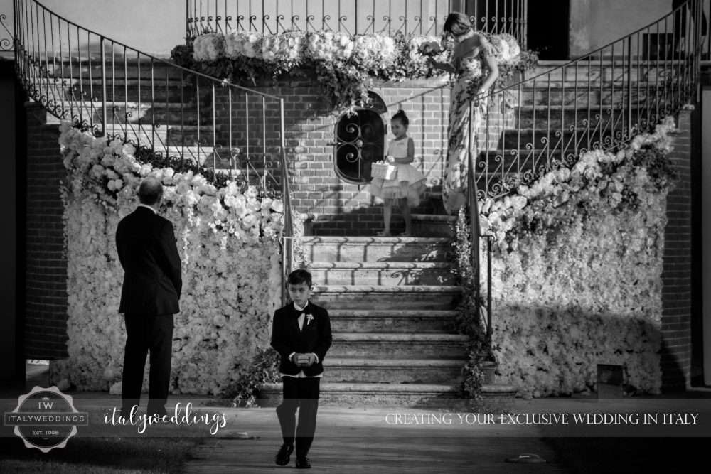 Italy wedding wedding party