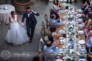 Vincigliata wedding meal table