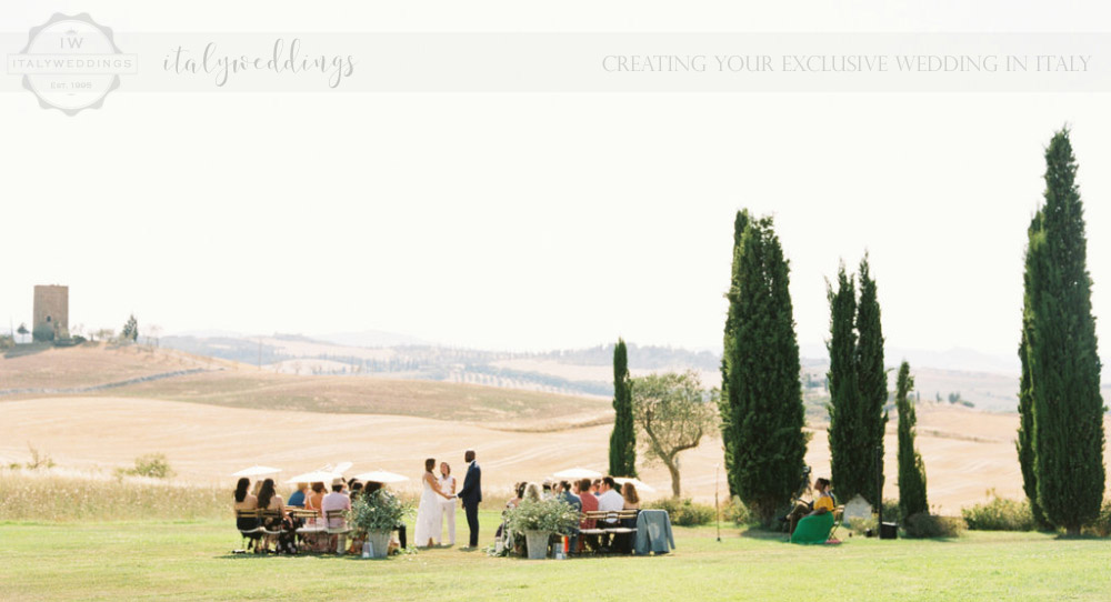 Stylish wedding Pienza Val D'Orcia