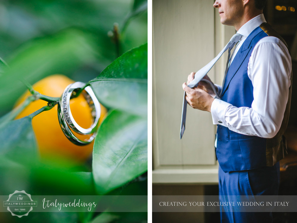 Symbolic blessing at Borgo Stomennano Tuscany bouquets