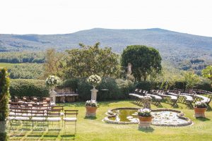 Symbolic blessing at Borgo Stomennano Tuscany ceremony