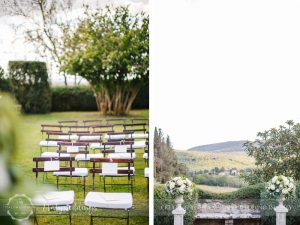 Symbolic blessing at Borgo Stomennano Tuscany ceremony