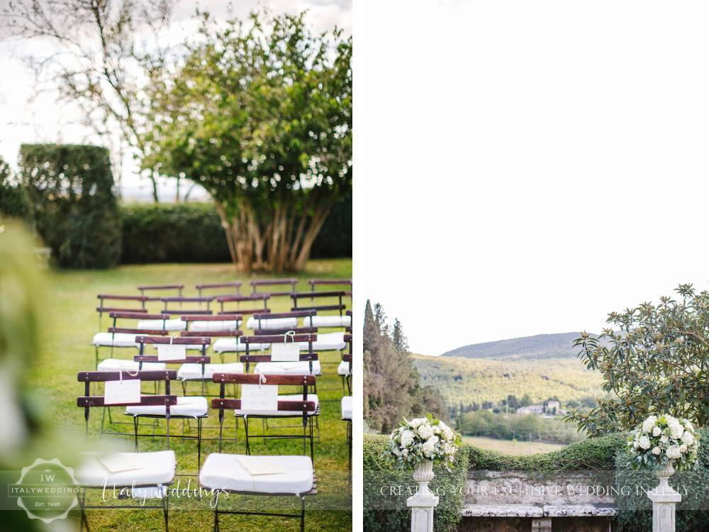 Symbolic blessing at Borgo Stomennano Tuscany ceremony