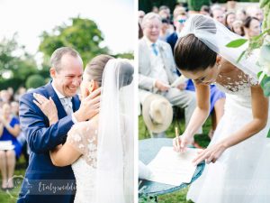 Symbolic blessing at Borgo Stomennano Tuscany ceremony