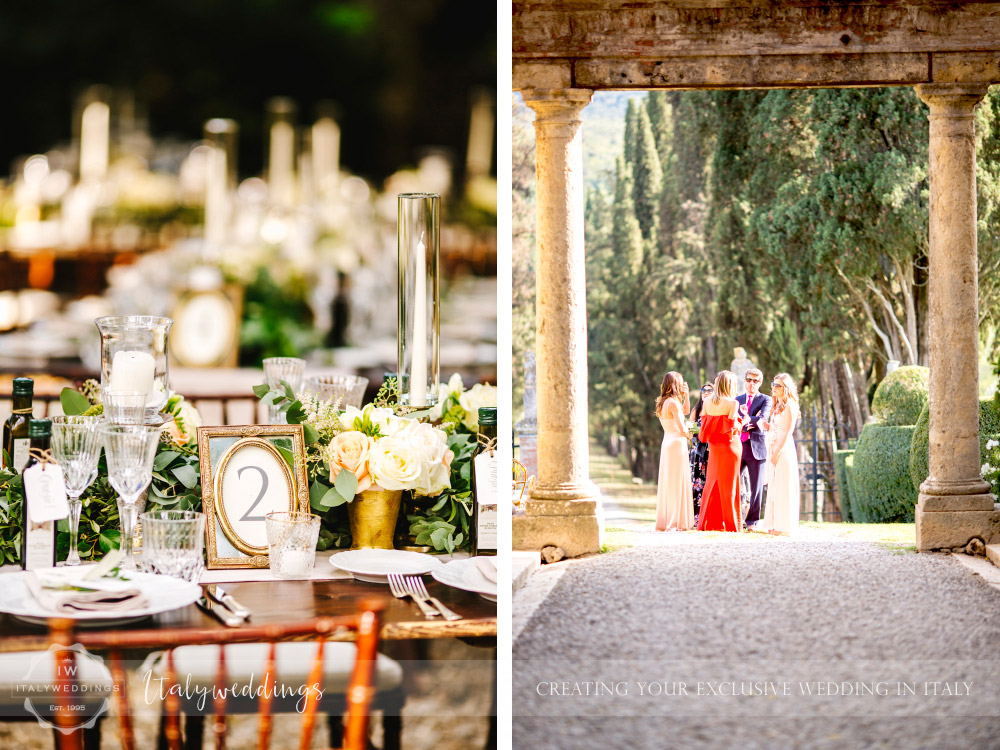 Symbolic blessing at Borgo Stomennano table