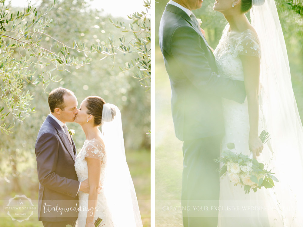 Symbolic blessing at Borgo Stomennano the couple