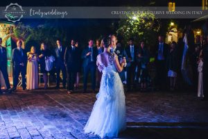 Symbolic blessing at Borgo Stomennano first dance