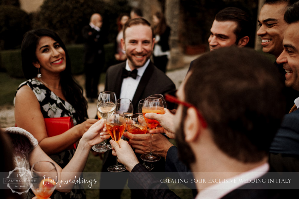 Stomennano wedding Tuscany Aperol Spritz