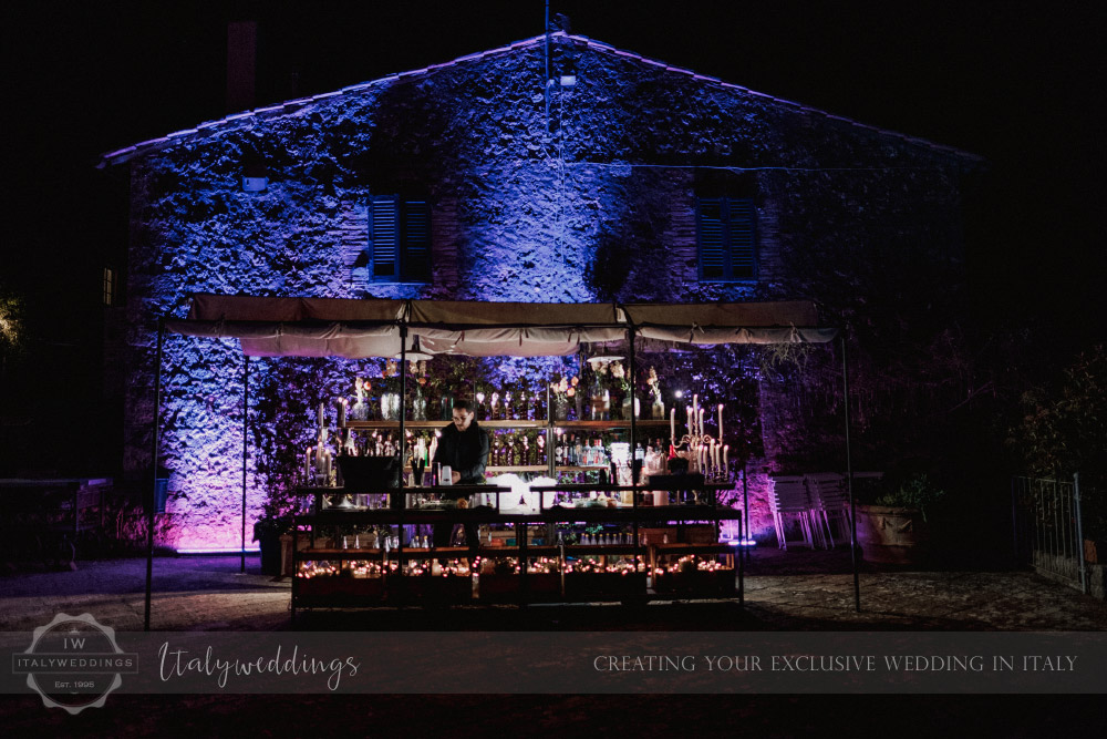 Stomennano wedding Tuscany Open Bar