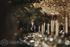intimate wedding blessing in the Maremma Tuscany