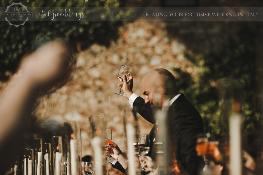 intimate wedding blessing in the Maremma Tuscany