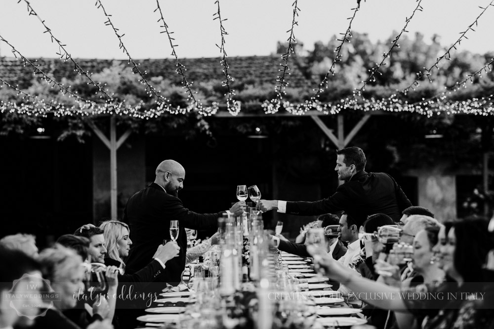 intimate wedding blessing in the Maremma Tuscany