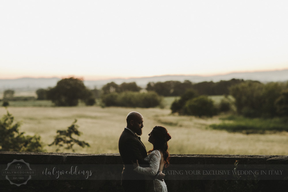 intimate wedding blessing in the Maremma Tuscany