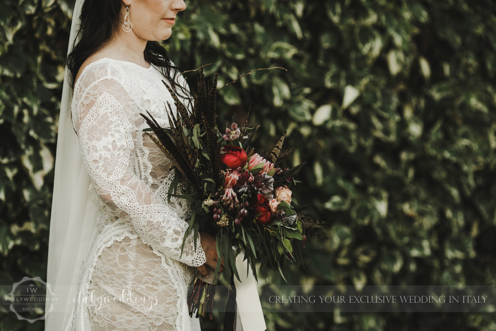 intimate wedding blessing in the Maremma Tuscany