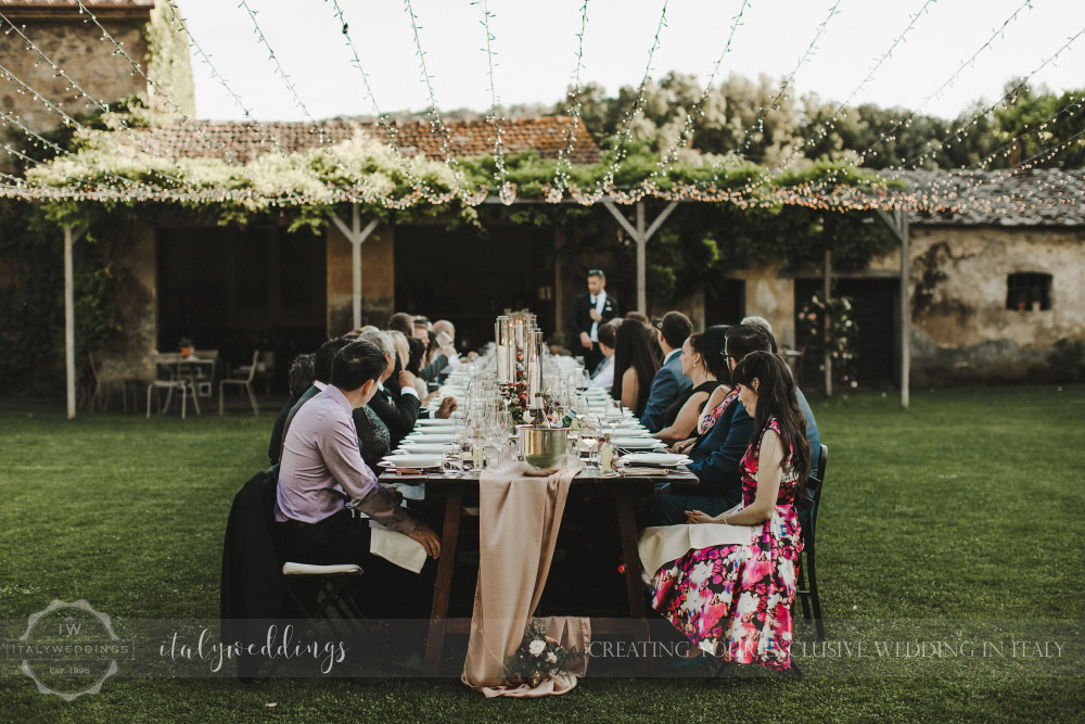 intimate wedding blessing in the Maremma Tuscany