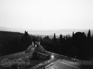 gold and green details for wedding at Castello di Vincigliata