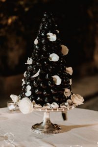 Croquembouche Italian wedding cake