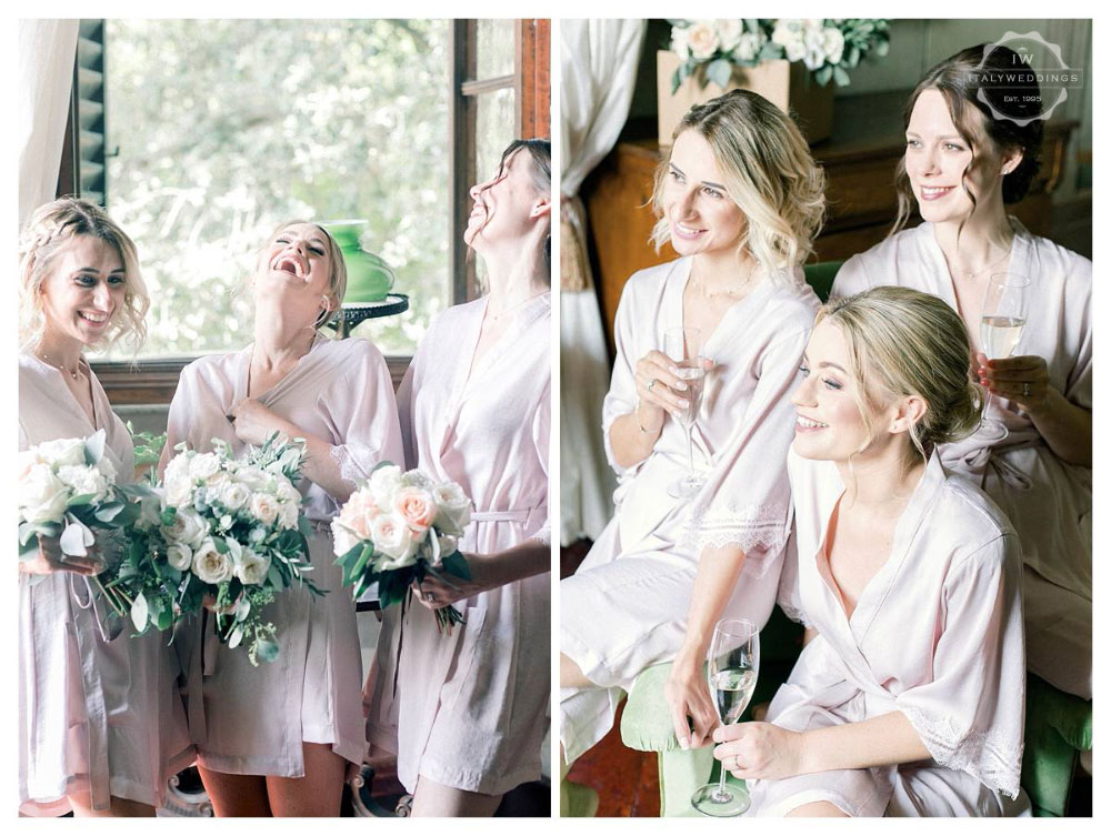 A stunning San Gimignano wedding and Italian wedding party at Stomennano Tuscany