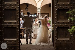 Catholic wedding Florence and Castle reception Chianti