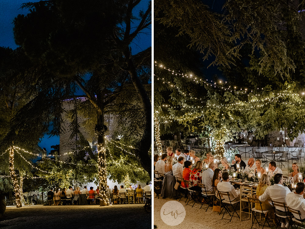 Boho blessing in Umbria Italy white and green details