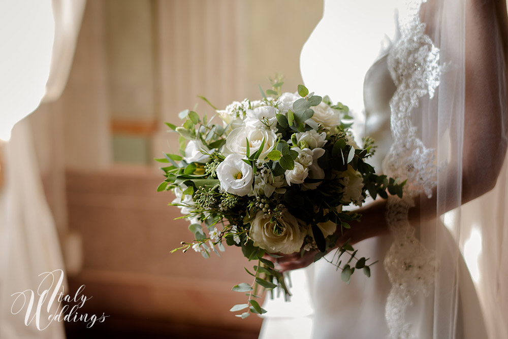 Catholic wedding in Tuscany and reception at Borgo Stomennano