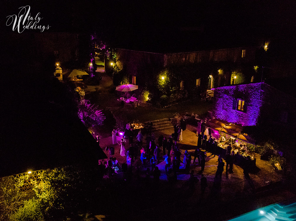 Catholic wedding in Tuscany and reception at Borgo Stomennano