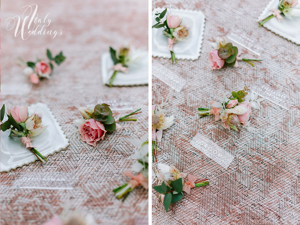 Dreamy vllla blessing in Tuscany floral details