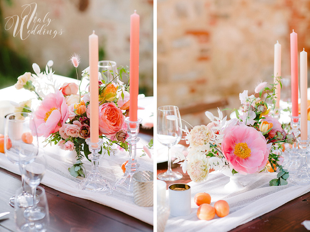 Dreamy vllla blessing in Tuscany table design