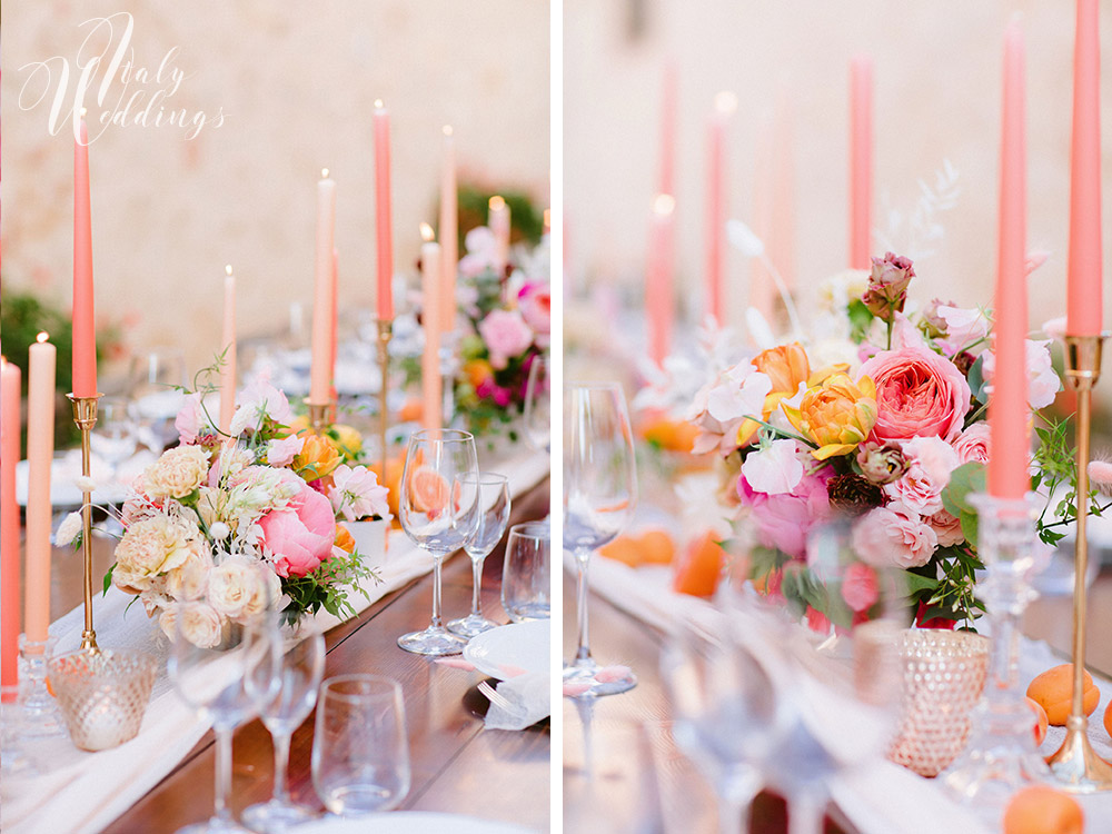 Dreamy vllla blessing in Tuscany table design