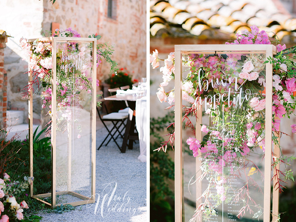 Dreamy vllla blessing in Tuscany table design