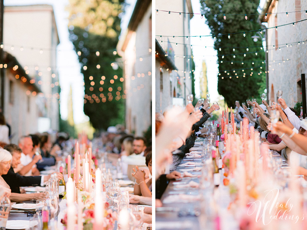 Dreamy vllla blessing in Tuscany table design