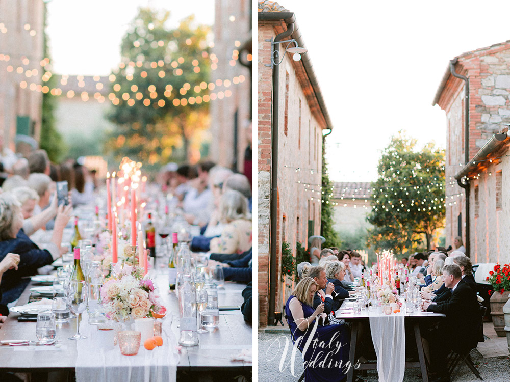 Dreamy vllla blessing in Tuscany table design