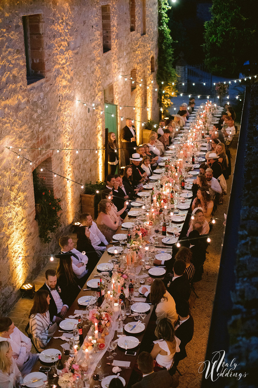 Dreamy vllla blessing in Tuscany table design