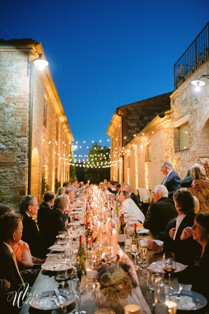 Dreamy vllla blessing in Tuscany table design