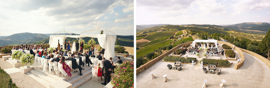 Castello di Velona Tuscan wedding venue blessing