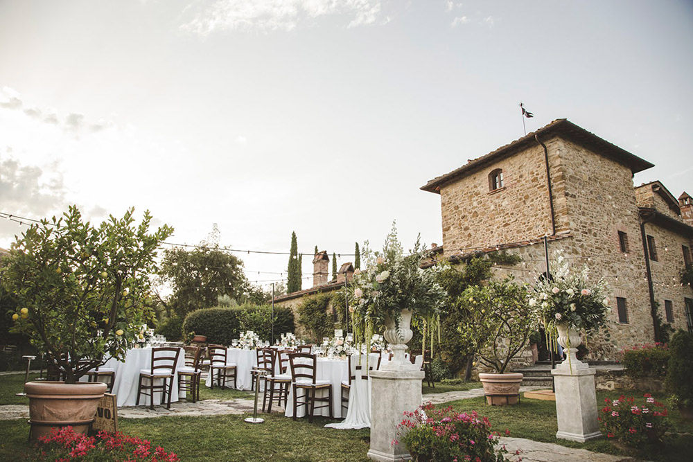 Country wedding villa Siena gardens