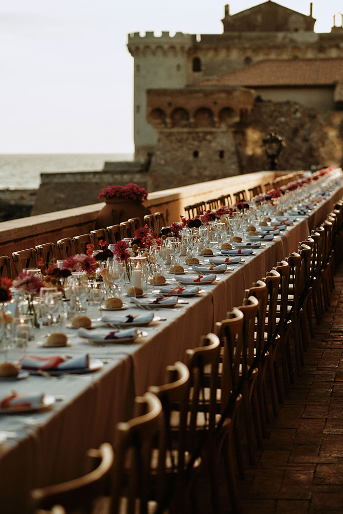 Jewish blessing La Posta Vecchia Rome imperial table