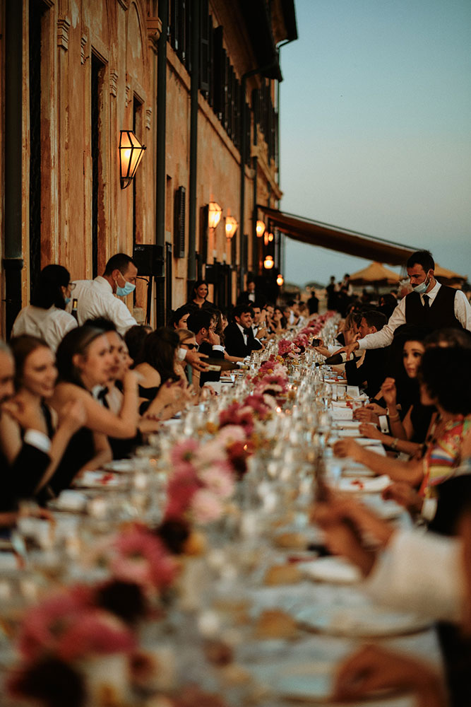 Jewish blessing La Posta Vecchia Rome imperial table