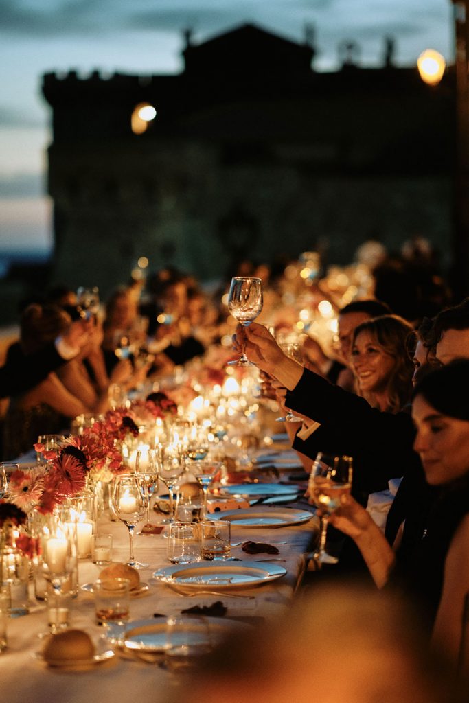 Jewish blessing La Posta Vecchia Rome imperial table