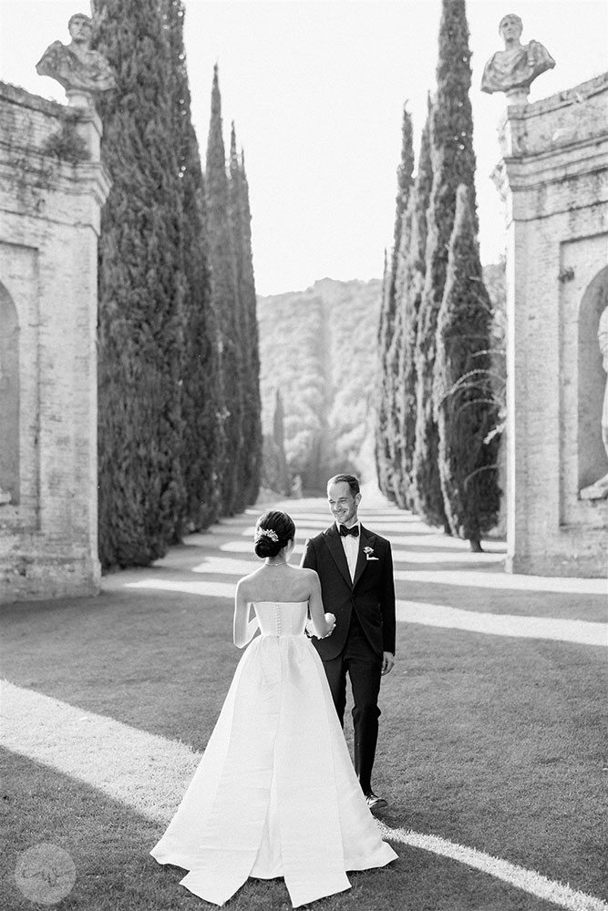 Villa Cetinale Catholic wedding